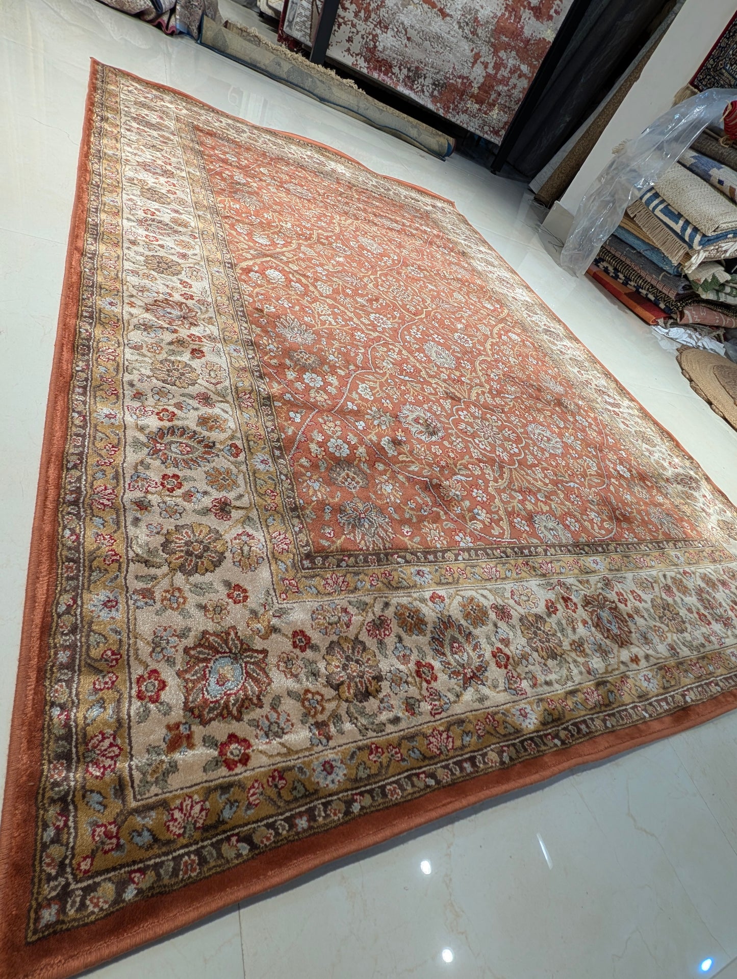 Royal Weave™ Cotton Silk | Soft Sheen Finish | Orange